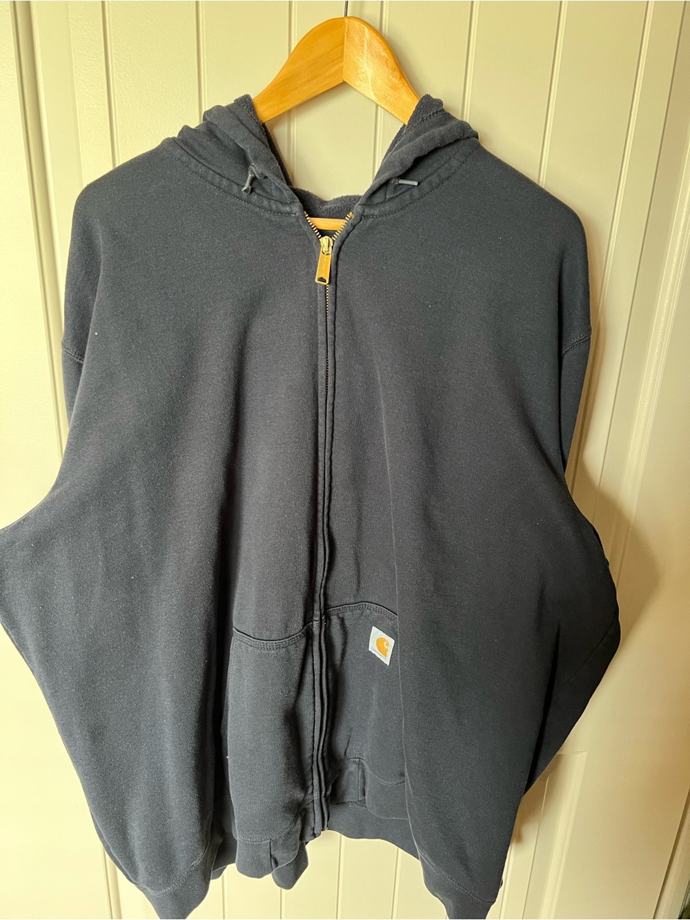 Carhartt Men’s Black Full-Zip Hooded Sweatshirt